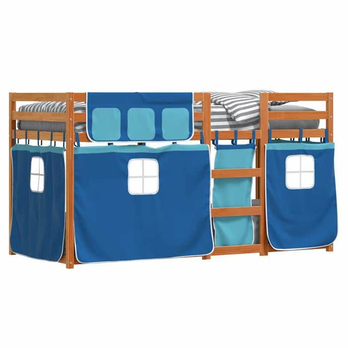 (En Promotion)Lit 1 PERSONNE 90x190cm Lit superposé pour enfants Contemporain sans matelas 90x190cm Bois de pin massif L418397