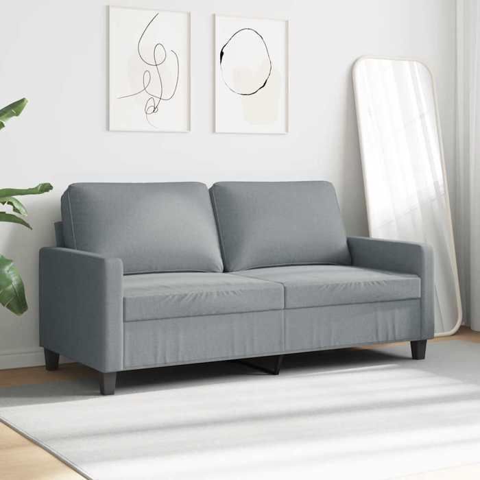 SHELL© SOFA-Canapé salon - 2 places - (par siège) : 110 kg - Gris clair 140 cm Tissu C4629