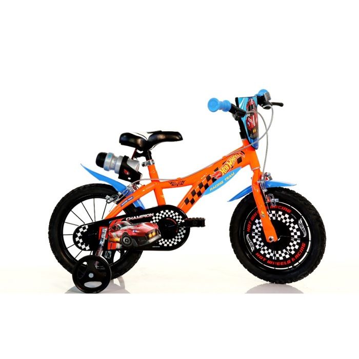 Vélo pour enfants - DINO BIKES - Hot Wheels - 16 pouces - Cadre acier TIG - Freins à étrier