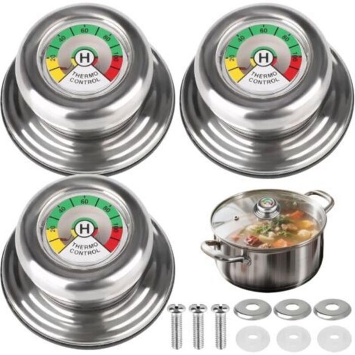 3 Pièces Poignée Couvercle Casserole Pour AMC Boutons de Couvercle Poele Avec Compatible les Ustensiles de Cuisine à 3 Pièces Poignée Couvercle Casserole Pour AMC Boutons de Couvercle Poele Avec Compatible les Ustensiles de Cuisine à
