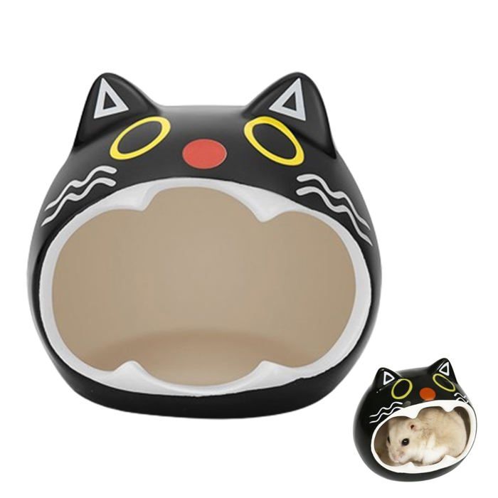 Maison Hamster Céramique - Cachette habitat pour nain chinchilla petit animal - Accessoire rongeur Lumiryn