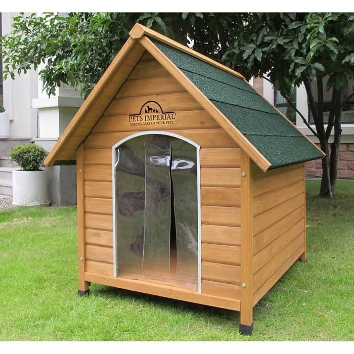 Pets Imperial® Chenil Niche en Bois Sussex- Taille: XL- Avec Plancher  Amovible Facile à Nettoyer