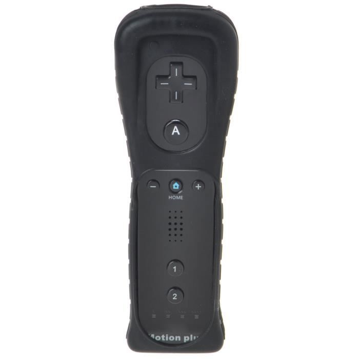 Contrôleur noir1 de jeu Nunchuck 2 en 1 pour Nintendo Wii U