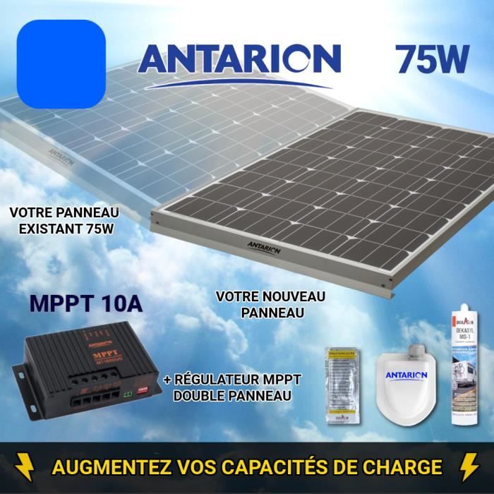 ANTARION Black Booster Kit Panneau Solaire 140W MPPT Haute Performance