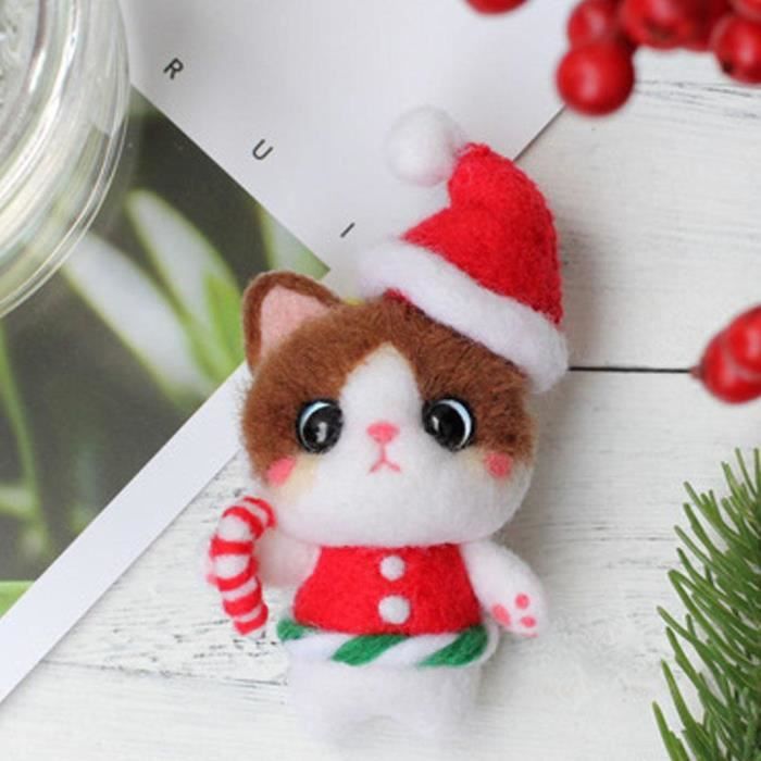 Poupee Chat Bricolage Laine Feutrer Artisanat Fait A La Main Aiguille Tricotee Handcraft Materiel Ensemble Non Finie Achat Vente Feutrine Kit Feutrer Non Fini Bricolage Chat Cdiscount
