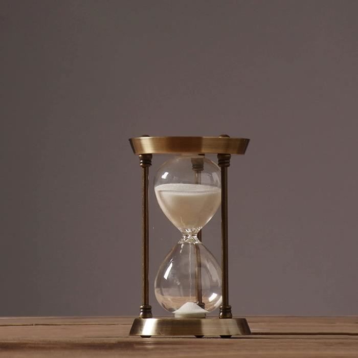 Sablier Minuterie Décoratif En Forme D'oeuf - 30 Minutes, Couleur Ivoire