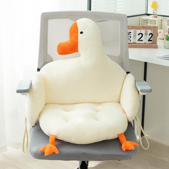 Coussin De Jardin Rond En Peluche épaisse - Galette D'assise 50x50 Cm, Intérieur/extérieur (blanc)