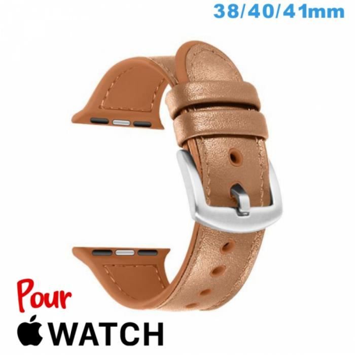 Bracelet De Montre En Cuir Véritable Crocodile Marron - Largeur 18 Mm - Neuf Sans Étiquette