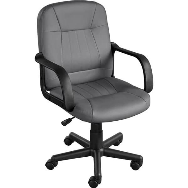 Fauteuil inclinable de bureau Noir Similicuir - Chaise De Bureau - Fauteuil De Bureau - Chaise Ergonomique - Simuli Cuir - Réglable
