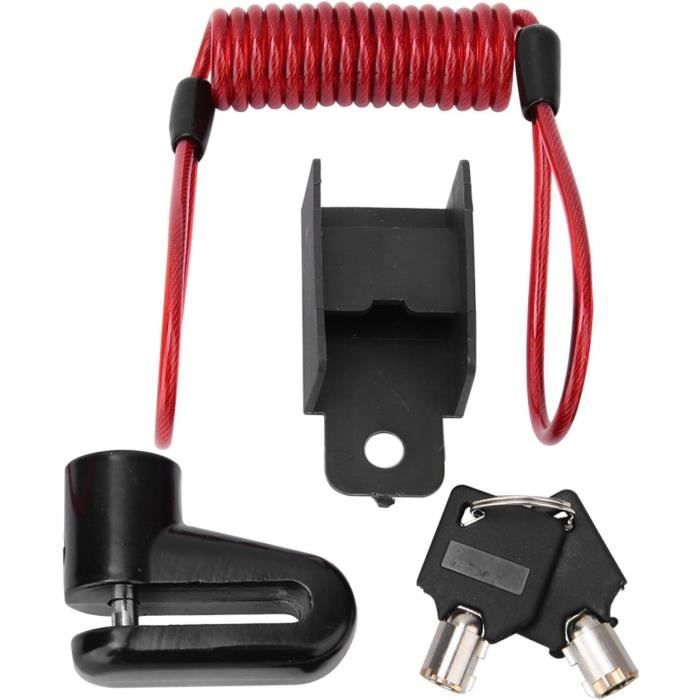 Antivol Vélo En U – Anse Acier 15 Mm, Revêtement PVC 3 Mm, Câble 1,2 M Inclus, Compact Et Robuste, Pour VTT