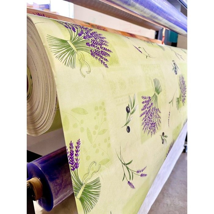 Nappe Bulgomme Imprimée Tropical - Au mètre - 140 x 180 cm - Vert
