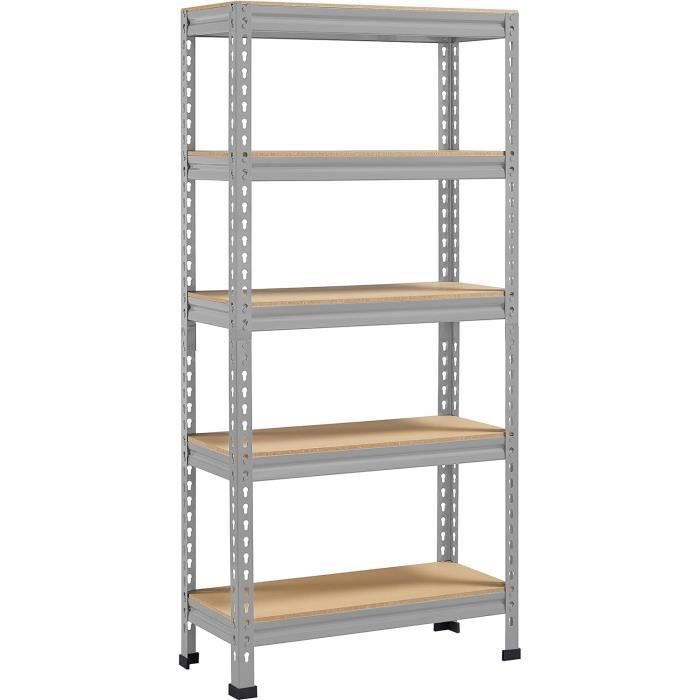 5 Étagère sans Boulons Unité Affichage H / Dstorage Rack pour Garage Abris Coin
