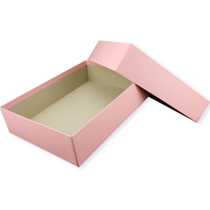 Boîte Rangement Format A3 - 422x300x15mm - Blanche - Qualité Supérieure - Pour Archives Ou Cadeaux