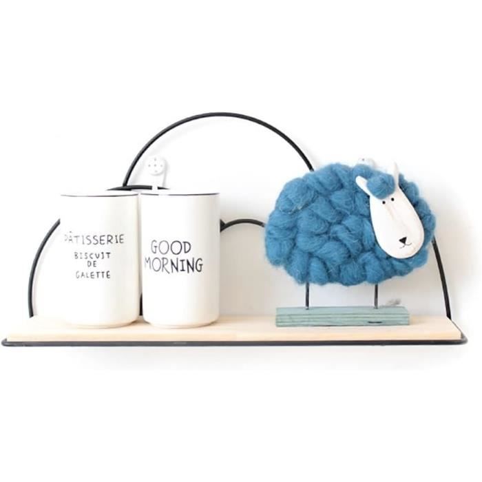 Étagère Nuage Blanche, étagère Flottante En Bois, étagère Murale