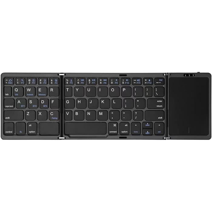 Fdit Clavier BT pliable Clavier Bluetooth Pliable, Clavier sans Fil BT Fdit Clavier BT pliable Clavier Bluetooth Pliable, Clavier sans Fil BT