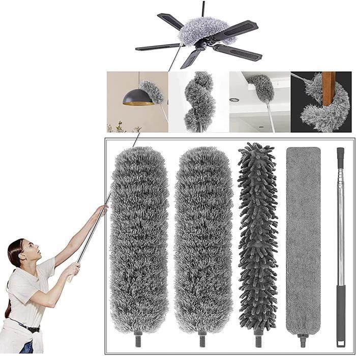 Toile D'araignée Plumeau Poussière TeLoup Télescopique Plumeau Lavable