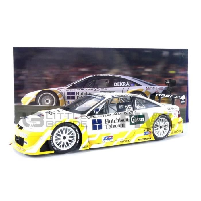 Voiture Miniature de Collection - WERK 83 1/18 - OPEL Calibra V6 4x4 - ITC 1996 - Yellow / White - W1802005