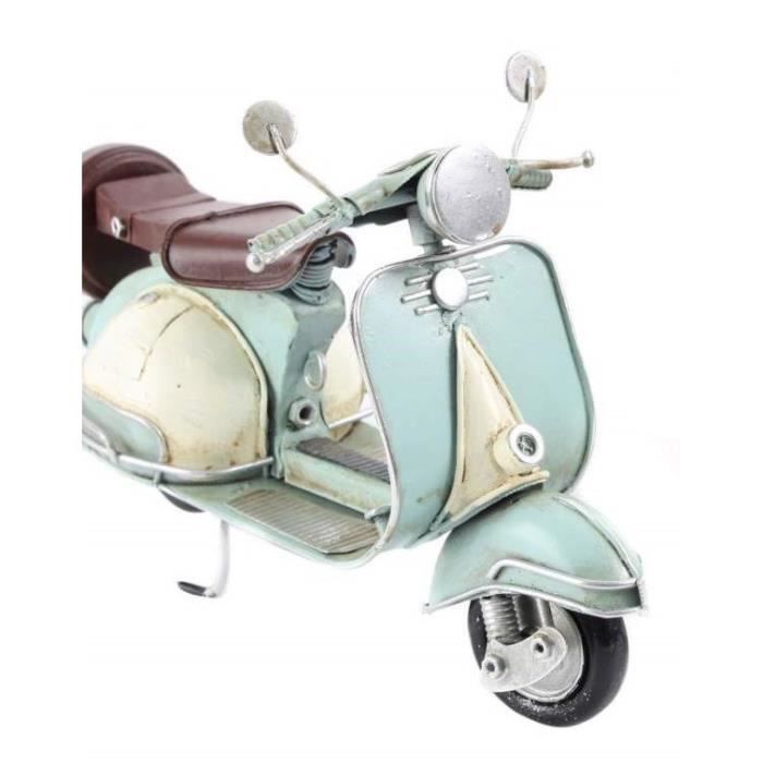 Modèle réduit en métal de scooter rouge Vespa vintage