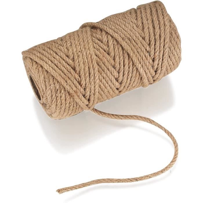 Ficelle en Jute, Corde de Jute Naturelles, 6mmx50m Corde Chanvre — free download