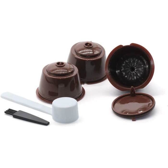 Dolce Gusto Lot de 3 dosettes de café rechargeables réutilisables et compatibles avec les