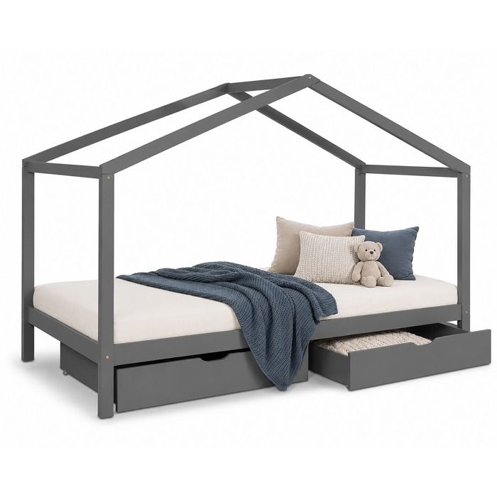 Lit DEnfant avec matelas 90x200 Lit Maison Lit Cabane Lit