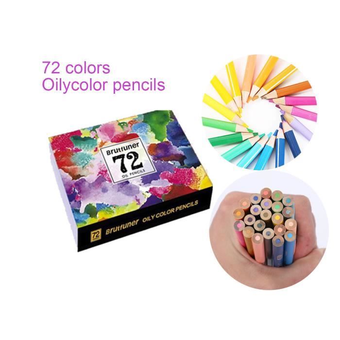 GRASSE Une boîte de 72 crayons gras Cdiscount BeauxArts et Loisirs