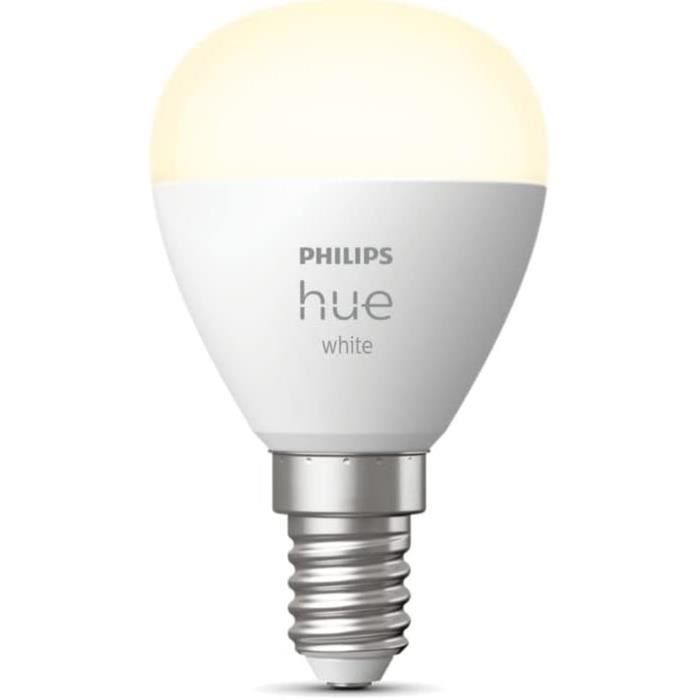 Hue White, Ampoule Led Connectée Luster E14, Compatible Bluetooth