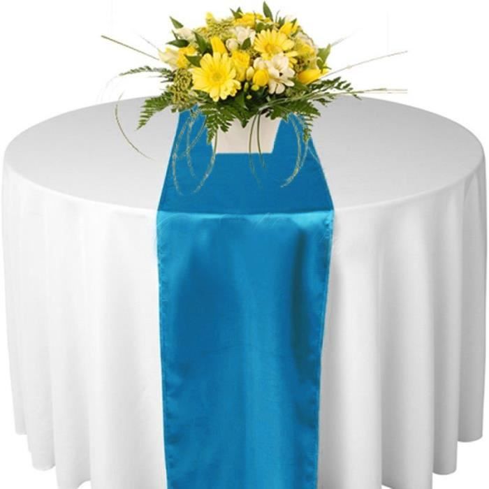 10 pcs organza table runner tissu mariage fête décoration maison 70 x 275cm