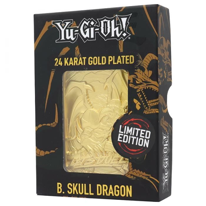 YU-GI-OH! - B. Skull Dragon - Carte Plaquée Or 24k Collector