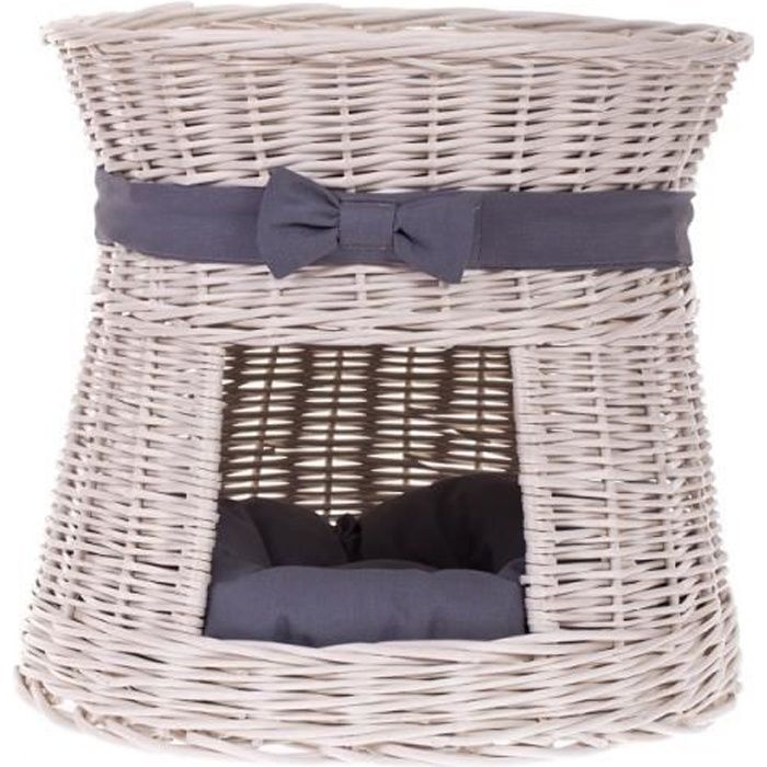 Niche Panier Pour Chien Confortable – Anti-Odeur, Lavable En Machine, Taille S/M/L Gris