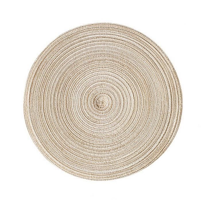 MANGATA Dessous de Verre ArgentRond sous Verre en Vinyle pour