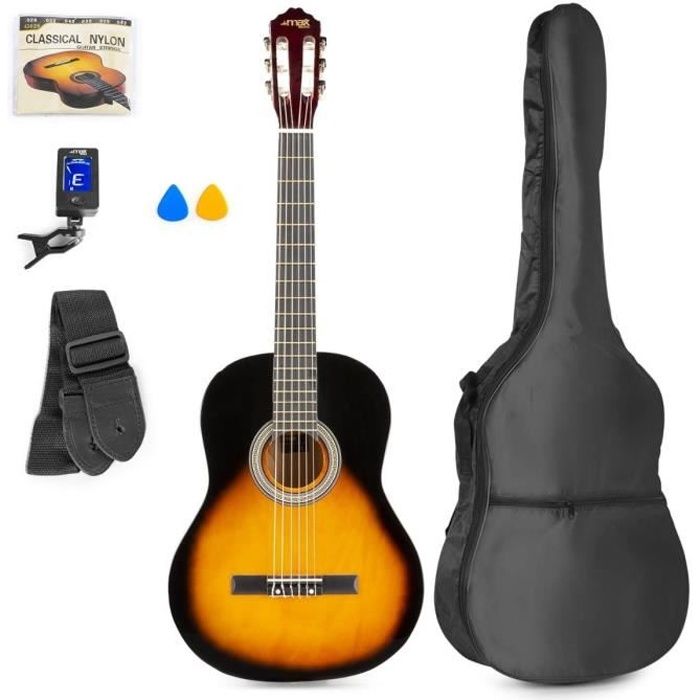 Guitare Classique MAX SoloArt : L'Instrument Parfait pour les Adultes Débutants