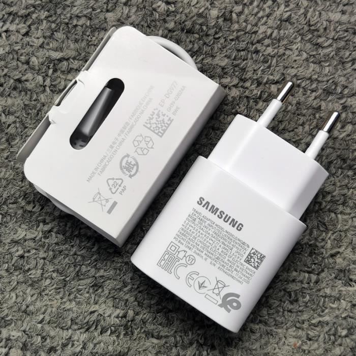 Chargeur - adaptateur,Chargeur Samsung S20FE S20 S21 note 20 Ultra 25W  EU,adaptateur d'alimentation - Type EU Charger and Cable -A - Cdiscount  Informatique