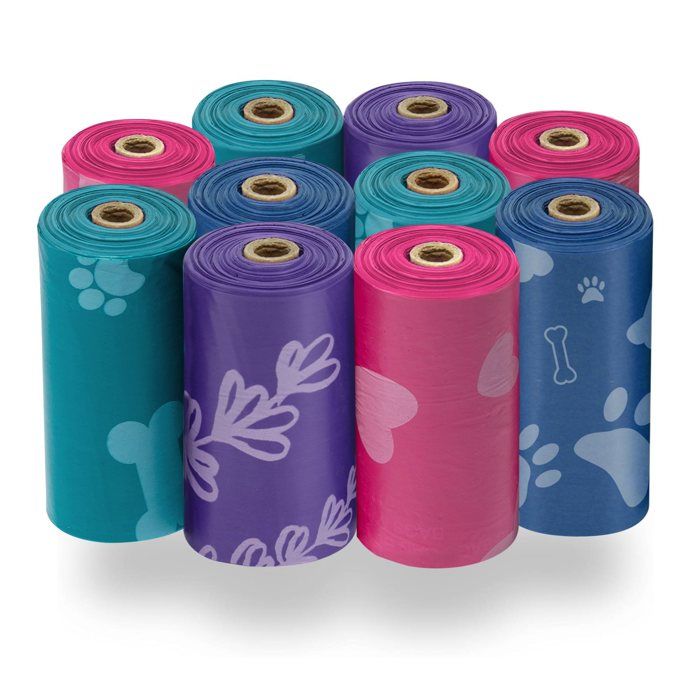 Meilleurs prix pour Sacs à crottes pour chiens - Best Pet Supplies - 150 sacs - Plastique épais - Couleurs assorties - 33x23 cm