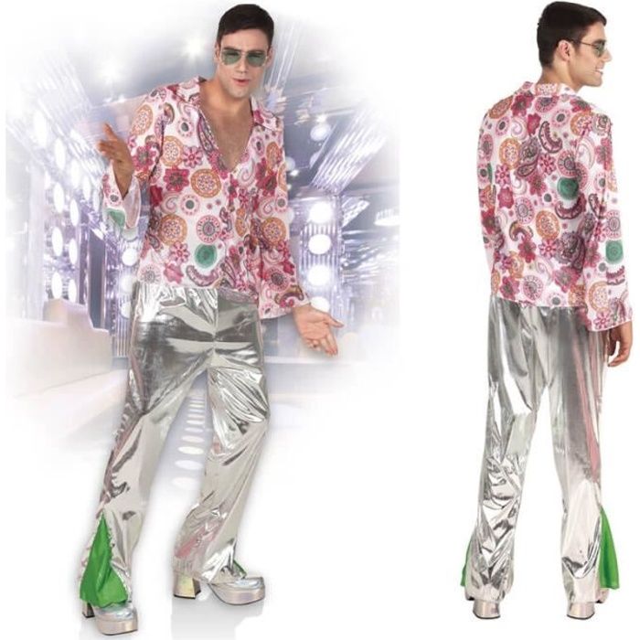 Costume disco qui brillle - Déguisement homme pour soirée disco