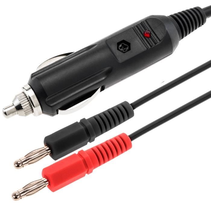 RiToEasysports Fil en Silicone Souple pour Futaba Femelle vers 4.0 Câble Adaptateur Banane Mâle pour équilibre de Batterie LiPo Chargeant 22 AWG pour Voiture Télécommandée, Avion, Bateau