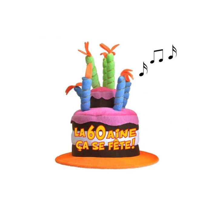Chapeau Anniversaire Musical 60 Ans Cdiscount Jeux Jouets