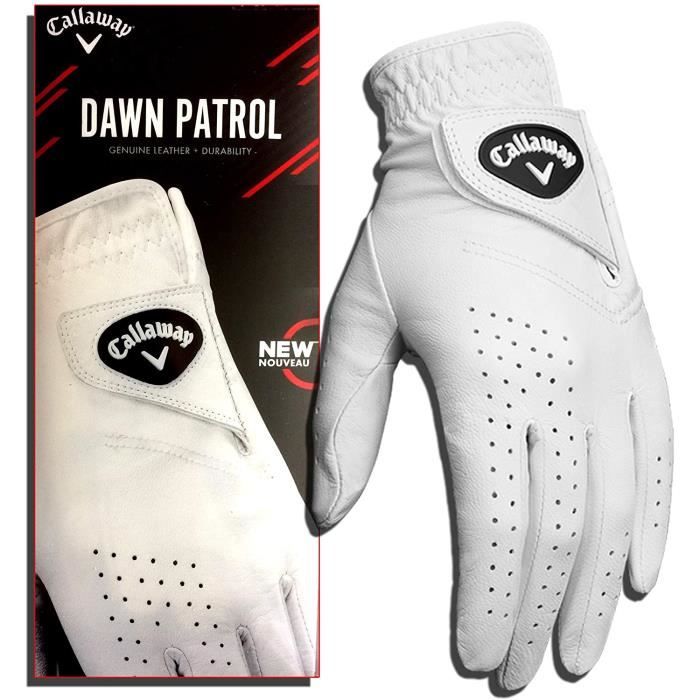 callaway golf 2019 dawn patrol gants pour femme, femme, , blanc, l - 5319178