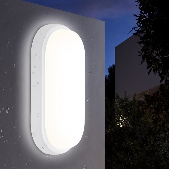 SWANEW Applique LED 18W LED sensore IP65 illuminazione per esterni con sensore di movimento patii giardini bianco caldo