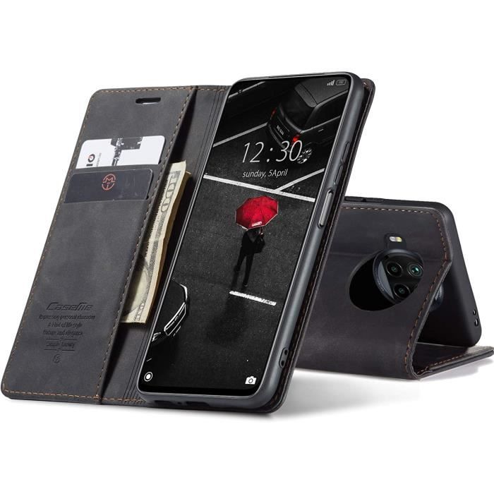 Coque Avec Cordon Pour Xiaomi Mi 10T Lite 5G - Porte-carte, étui Cuir Avec Collier Réglable, Rose