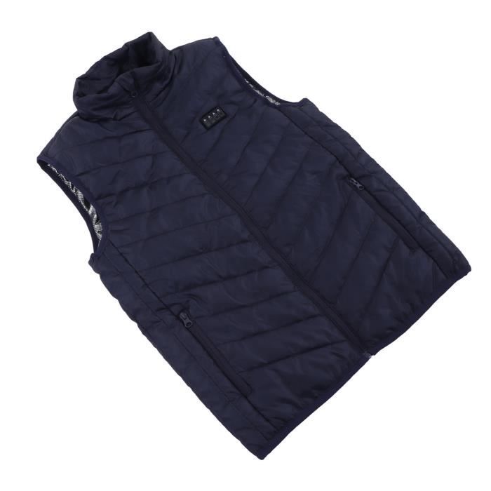 Gilet chauffant ext?�rieur - CIKONIELF - ETO - 17 zones - USB - Noir/Bleu roi - Cdiscount