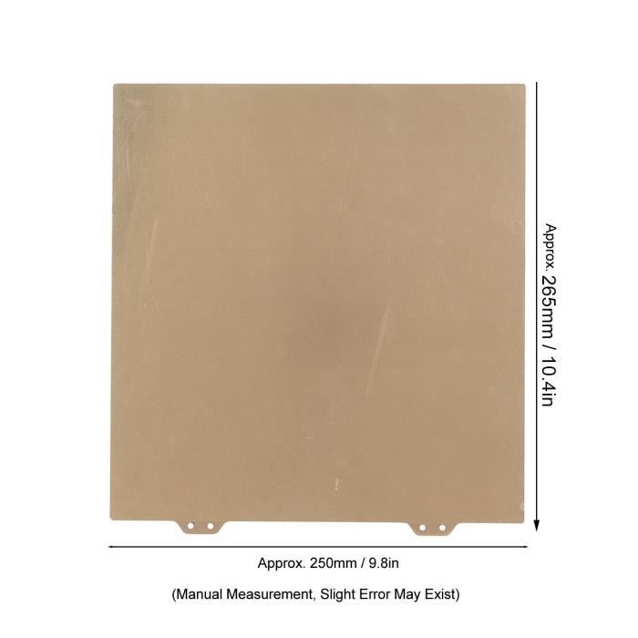 Max Plaque De Construction PEI/PEO 315x310mm - Compatible Creality K1