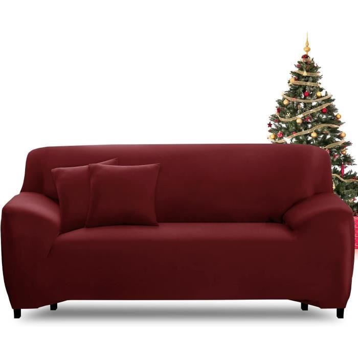 housse de canapé angle extensible en velours doré