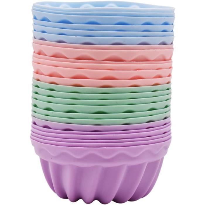 24-teiliges Cupcake-Deko-Set – 24 Förmchen + 24 Picks Mit Pinken Punkten (Papier)