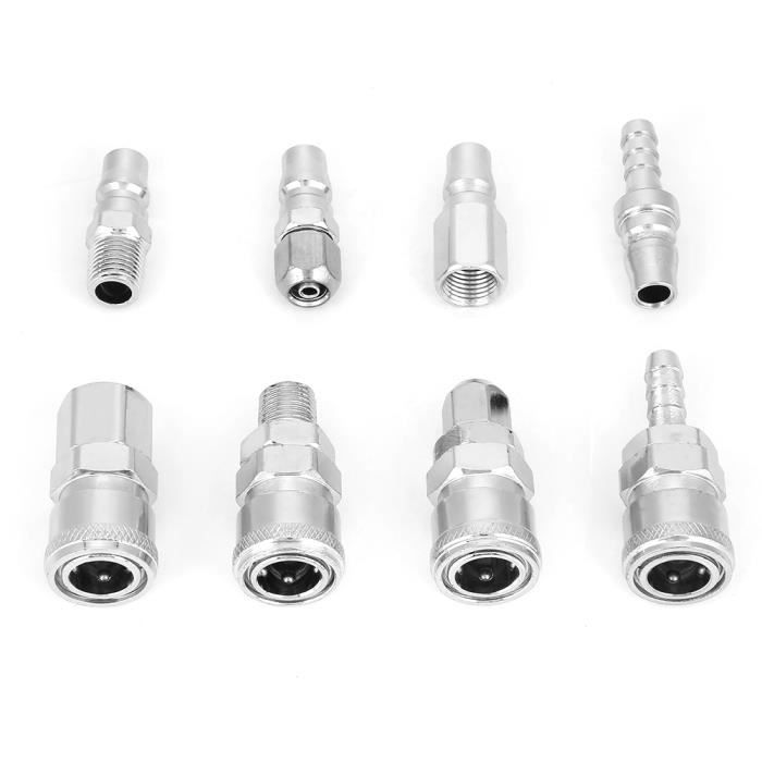 Tuyau D'air Comprimé PVC 5m Compresseur Flexible Pneumatique Gaine En Tissu Raccord Rapide 12356709