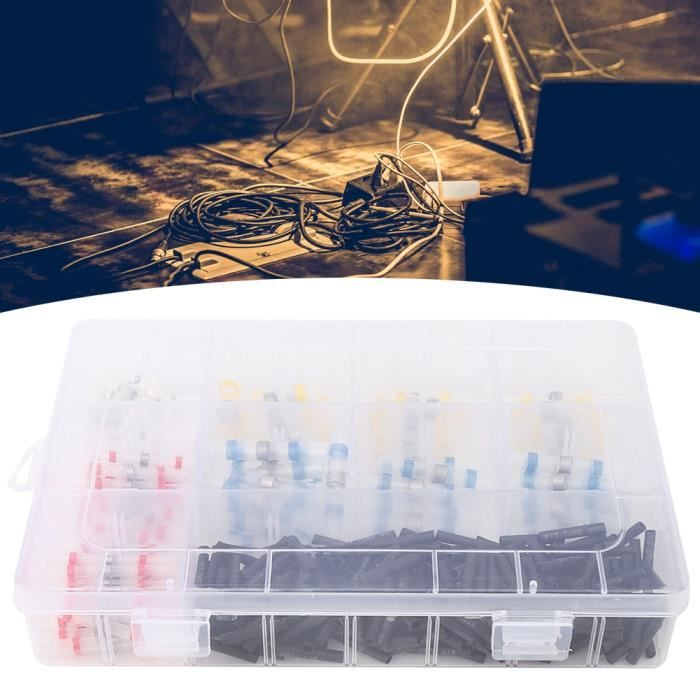 Kit De Manchons Thermorétractables - Pour Soudure - Imperméable - Étain - Noir - Neuf