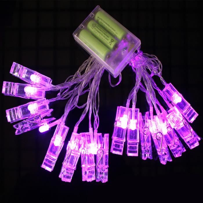 4,2M 40 cordes à LED clignotent photos photos clips lampe batterie