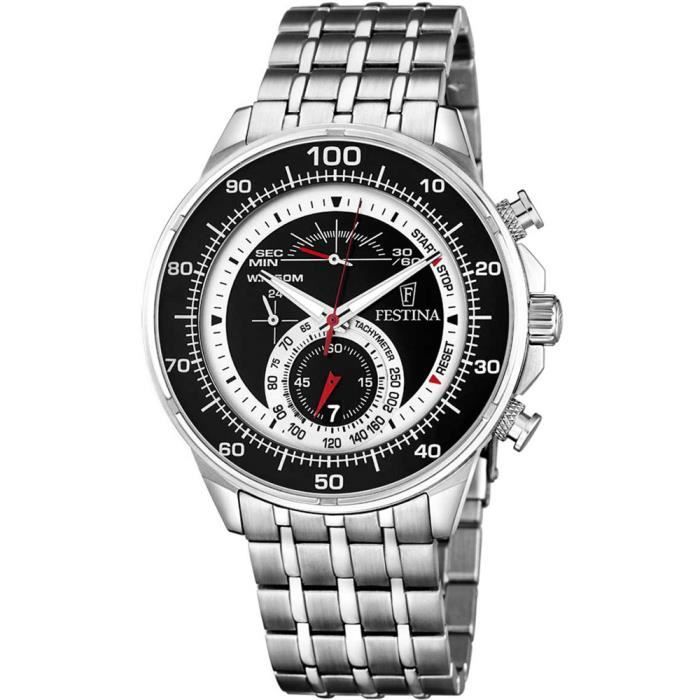 Montre Homme Festina Chrono Réf. 6830 - Quartz Avec Coffret, Occasion Bon État