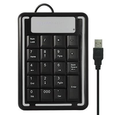 Mini-Clavier Aplic Keypad USB Numpad Externe Pieds en Caoutchouc Anti-d/érapants Clavier num/érique pav/é num/érique//Clavier suppl/émentaire 19 Touches 3 Touches multim/édias