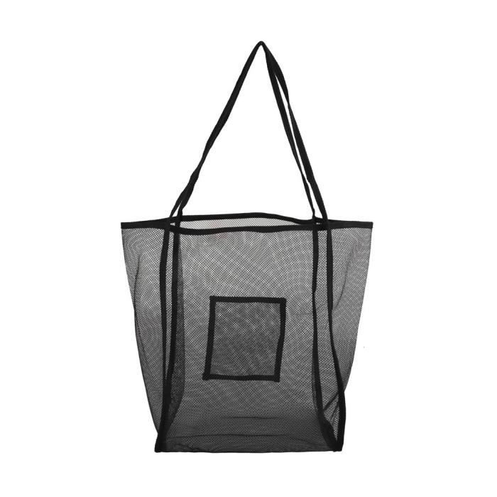 Sac Filet à Ballons Grande Capacité – 15-20 Ballons – Maille Nylon + Oxford, Bandoulière Réglable, Pour Basket, Foot, Volley, Plage